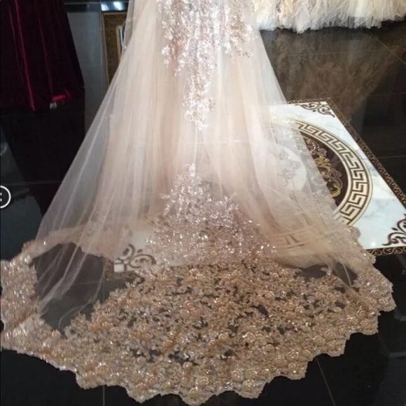 NEW Beautiful cathedral veil with sequin lace - Picture 1 of 8